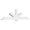 Ekena Millwork Kennewick Architectural Grade PVC Gable Bracket, 96"W x 24"H x 4"D x 6"F, 6/12 Pitch GBP096X24X0406KEN00 - alternate 1
